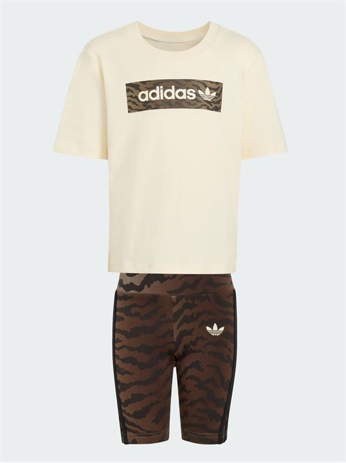 CYC TEE SET AOP     CREWHT/NBROWN ADIDAS ORIGINALS | KD5822/ND